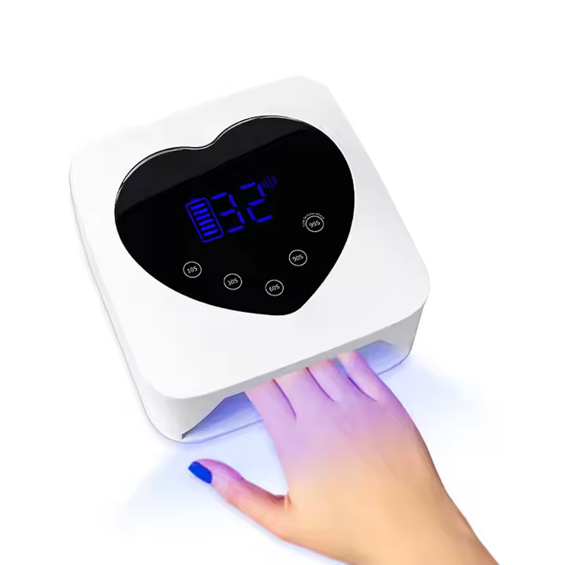 Nastavitelná LED lampa na nehty s displejem