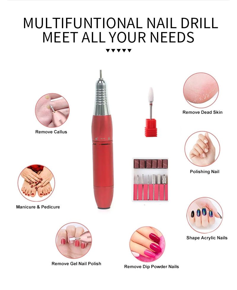 Multifunctional Nail Drill Bits