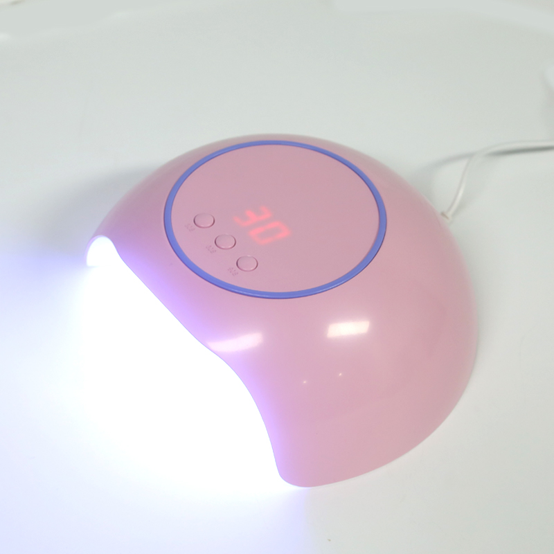 Mini růžová lampa na nehty