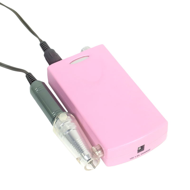 Růžový prémiový elektrický pilník na nehty