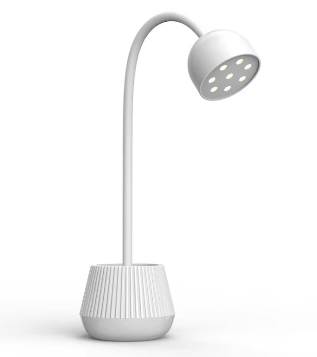 Malé skládací světlo ve tvaru stolní lampy